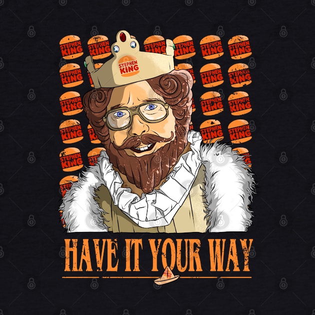 Stephen King as Burger King by Brainfrz